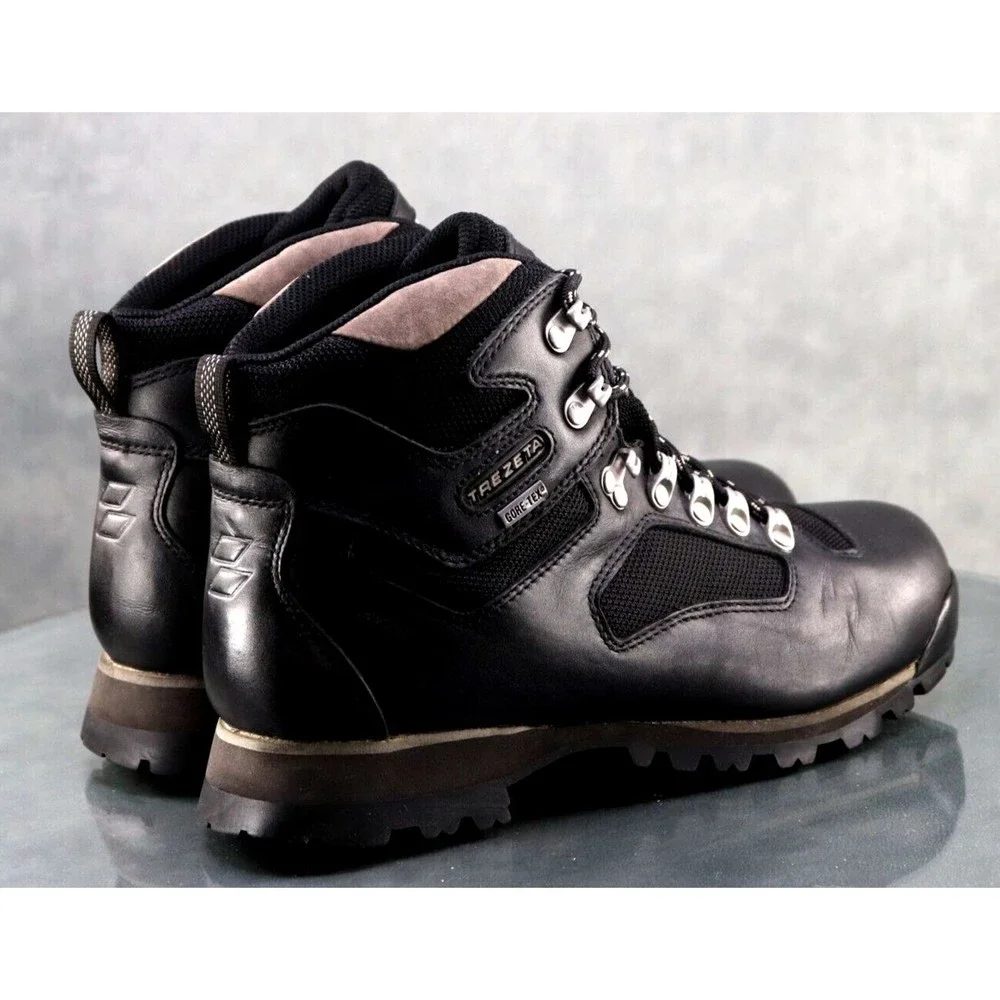 Trezeta Gore Tex Men's Waterproof Hiking Boots Size 8 Leather Black